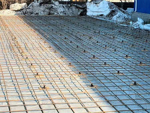 Подготовили плиту под заливку бетоном нашего бойлового цеха.