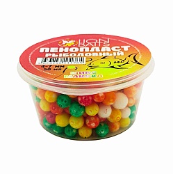 Пенопласт рыболовный цветной микс LION BAITS Макуха 4-7мм 50мл