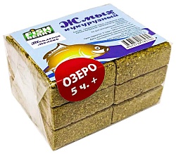 Жмых кукурузный Макуха FISHBERRY Топленое молоко 12шт Озеро 5 часа+