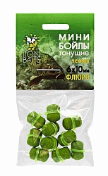 Мини бойлы Флюро тонущие на резинке LION BAITS Чеснок 6х10мм