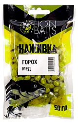 Горох насадочный Наживка LION BAITS Мед 50гр