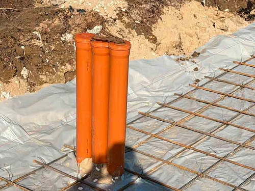 Подготовили плиту под заливку бетоном нашего бойлового цеха.