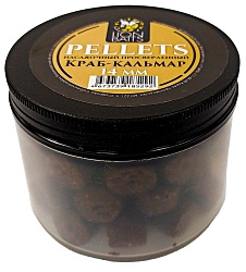 Пеллетс насадочный просверленный LION BAITS Краб-кальмар 14мм 100гр