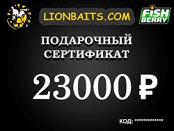 Подарочный сертификат LION на 23000 рублей