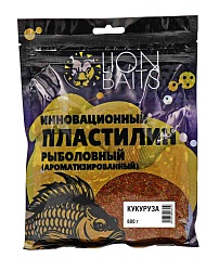 Инновационный пластилин рыболовный ароматизированный LION BAITS Кукуруза 600гр