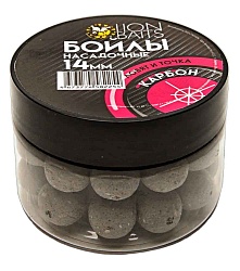 Бойлы насадочные серии Ловят и точка LION BAITS Карбон 14мм 100мл