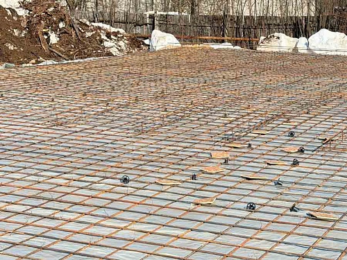 Подготовили плиту под заливку бетоном нашего бойлового цеха.