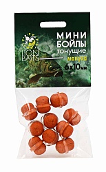 Мини бойлы тонущие на резинке LION BAITS Макуха 6х10мм
