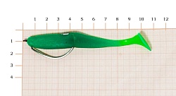 Силиконовая приманка LION BAITS Виброхвост 39 зеленая