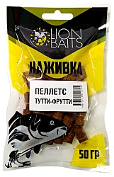 Пеллетс насадочный Наживка с резинкой LION BAITS Тутти-Фрутти 8мм 50гр