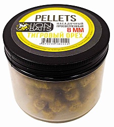 Пеллетс насадочный просверленный LION BAITS Тигровый орех 8мм 100гр