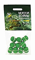 Мини бойлы тонущие на резинке LION BAITS Чеснок 6х10мм